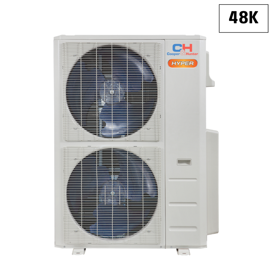 Cooper&Hunter High Efficiency Hyper Heat Multi-Zone 48,000 BTU (4 Ton) 230V Outdoor Condenser Air Conditioner, Heat Pump, Mini Split Inverter System Up To 21.8 SEER2 (2-5 Zones) CH-HPR48M-230VO - South Mini Splits