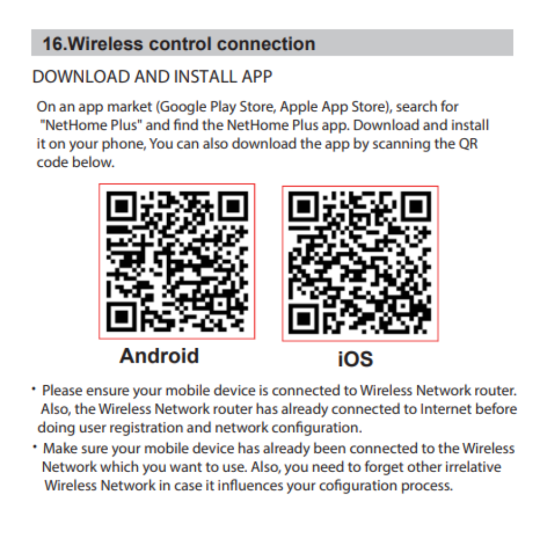 Cooper&Hunter Wired Wall Thermostat Controller with Integrated Smart Kit for Ceiling Cassettes, Universal Floor-Ceiling, Slim Ducts, and Multi-Position Air Handlers