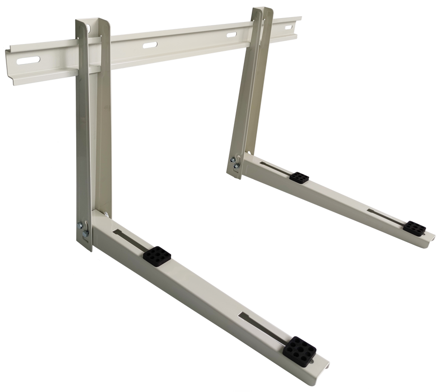ARMBRIDGE Mini Split Wall Mounting Bracket - for 9,000 – 36,000 BTU Units | Foldable Zinc-Coated Steel, Vibration-Absorbing (Up to 550 lbs Each) - South Mini Splits