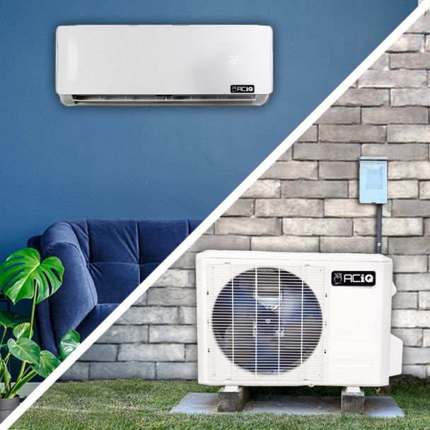 ACiQ 36,000 BTU 17.5 SEER ACiQ Single Zone Wall Mounted Mini Split System w/ WiFi - R454B