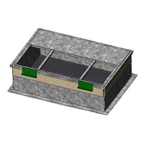 ACiQ Large Packaged Unit Roof Curb