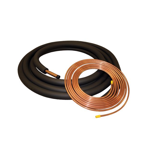 ACIQ 30ft or 50ft Refrigerant Line Set – 3/8" LL x 7/8" SL with 3/8"-3/4" Insulation | Pre-Insulated Copper for Split HVAC & Heat Pump Systems