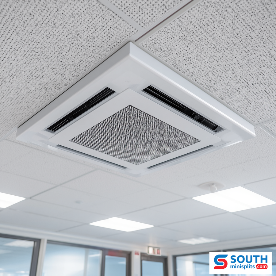 4 way ceiling cassette in a room