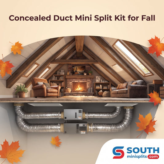 Concealed Duct Mini Split Kit for Fall