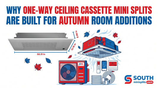 Why One-Way Ceiling Cassette Mini Splits Are Built for Autumn Room Additions