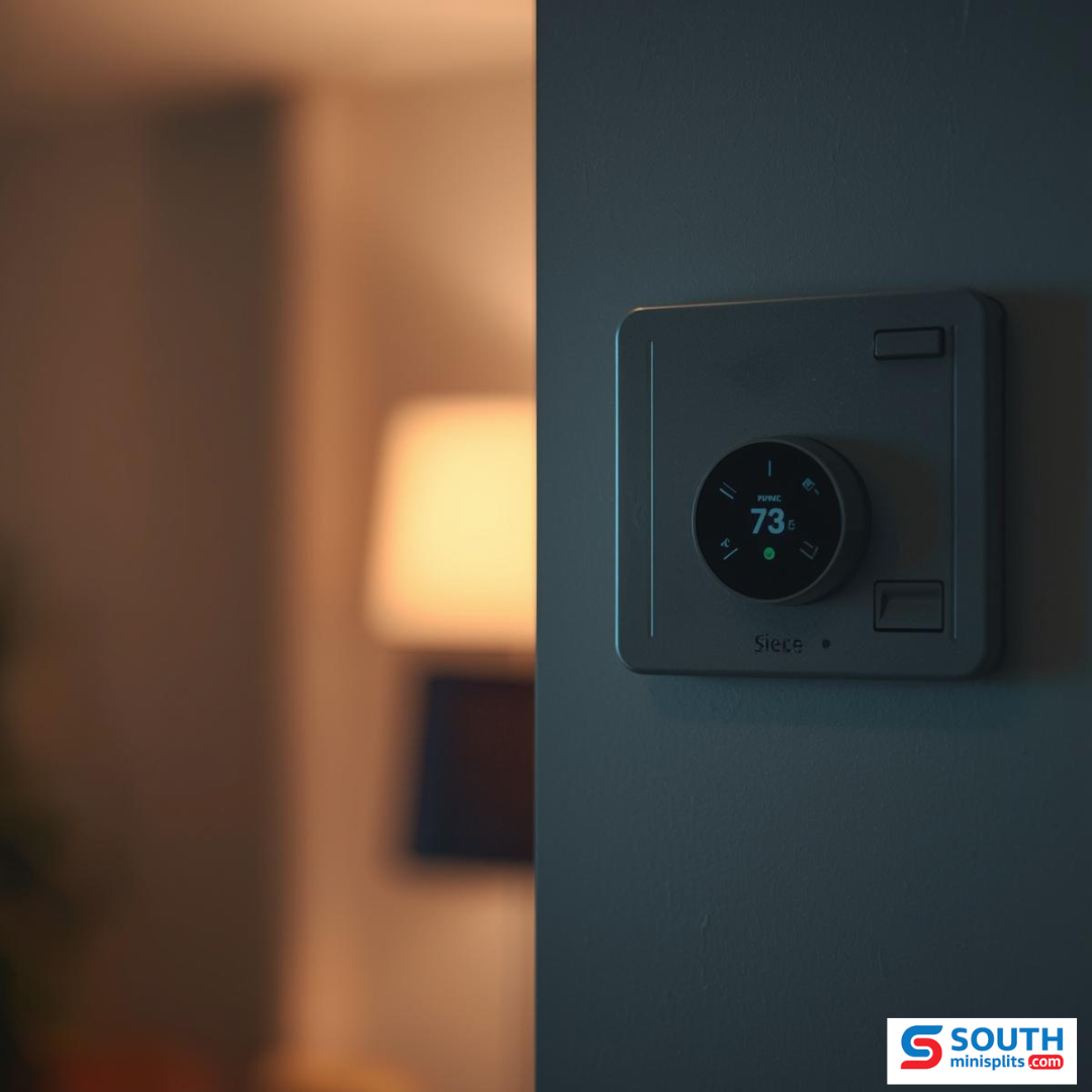 ac thermostat inside room