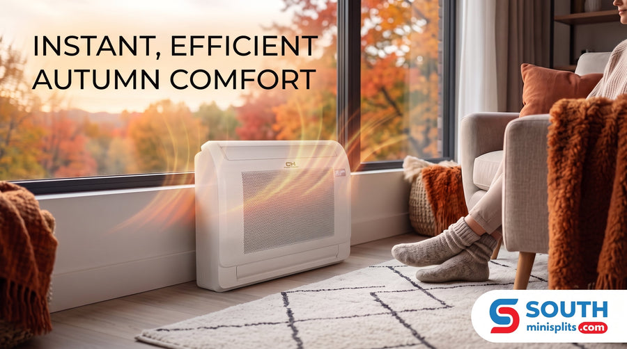 Why Low-Profile Floor Console Heat Pumps Beat Radiators for Autumn Heating