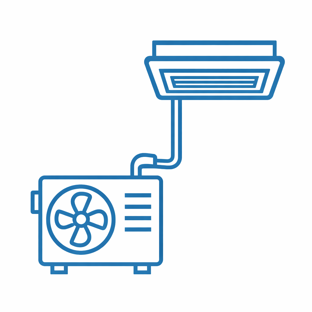 1 Zone One-Way Cassette Mini Splits | Ceiling Mount