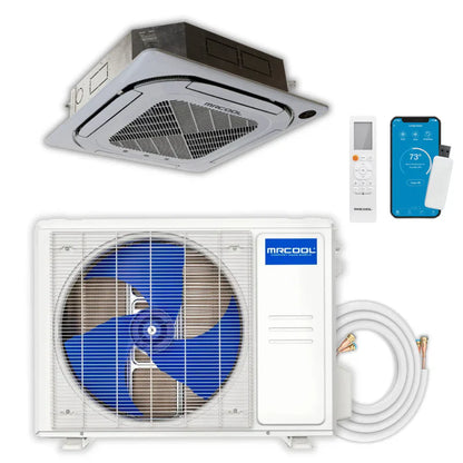 MRCOOL 4th Gen Olympus E Star 24,000 BTU Single Zone Mini Split with Ceiling Air Handler and Heat Pump Condenser