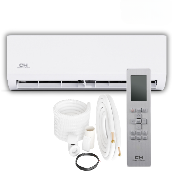 Cooper&Hunter Multi-Zone R410A, 12,000 BTU 230V Olivia Series Indoor Wall-Mount Air Conditioning Unit for Heat Pump, Mini Split Inverter System Up to 26.4 SEER2 with Wi-Fi, Optional Installation Kit - CH-12MOLVWM-230VI