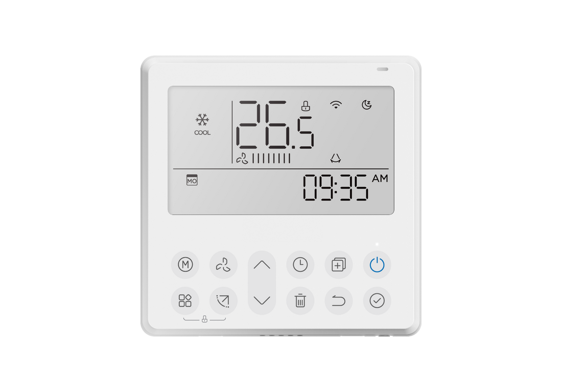 ACIQ | ACIQ KJR-120N - Wired Mini Split Controller w/ WiFi | 
  :root {
    --hvx-golden: #0EA5A6;
    --hvx-slate: #0F172A;
    --hvx-ivory: #F8FAFC;
    --hvx-