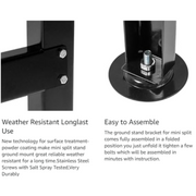 Heavy-Duty Mini Split Ground Stand with Load Capacity up to 770LBS, Condenser Bracket for 9000-60000 BTU Ductless Air Conditioners and Heat Pumps, Inverter Systems - South Mini Splits