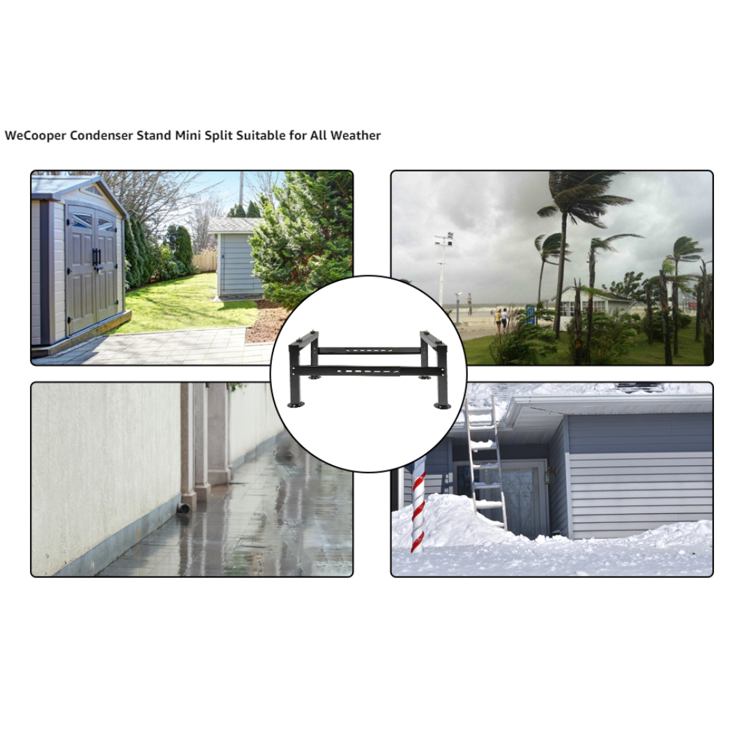 Heavy-Duty Mini Split Ground Stand with Load Capacity up to 770LBS, Condenser Bracket for 9000-60000 BTU Ductless Air Conditioners and Heat Pumps, Inverter Systems - South Mini Splits