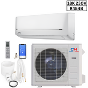 Cooper&Hunter | Cooper & Hunter MIA Series 1.5 Ton Air Conditioner and Heat Pump R454B 18000 BTU Wall Mount Ductless Mini Split 19 SEER Inverter 230V Single Head Wi-Fi 16ft Kit CH-RLS18MIA-230VI + CH-RLS18MIA-230VO | CLICK HERE TO CONTACT US FOR CUSTOM QUOTES AND QUESTIONS 
CLICK TO CALL US 737-738-6329 FOR ANY QUES