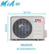 Cooper&Hunter | Cooper & Hunter MIA Series 1.5 Ton Air Conditioner and Heat Pump R454B 18000 BTU Wall Mount Ductless Mini Split 19 SEER Inverter 230V Single Head Wi-Fi 16ft Kit CH-RLS18MIA-230VI + CH-RLS18MIA-230VO | CLICK HERE TO CONTACT US FOR CUSTOM QUOTES AND QUESTIONS 
CLICK TO CALL US 737-738-6329 FOR ANY QUES