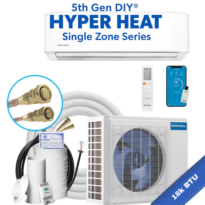 MRCOOL | MRCOOL® DIY 18K Hyper Heat Complete Mini-Split System – 5th Gen Wall Mount (230V) | MRCOOL® DIY 18K Hyper Heat 5th Gen Mini Split System


h1 {font-size: 24px;} 
Summary
The MRCOOL® 