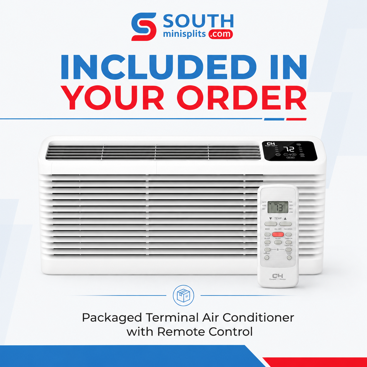 Cooper&Hunter 9,000 BTU Inverter PTAC Heat Pump with WiFi, Electric Heat and Fresh Air - CH-PTI-09HP