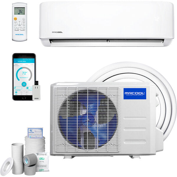 MRCOOL Mini Split - Advantage Series 5th Gen 230V  (3 TON) 18 SEER2 Ductless Air Conditioner and Heat Pump  36,000 BTU  Quiet Wall Mount, Wi-Fi and 16ft Installation Kit Included Complete Inverter High Wall System - A-36-HP-230D-O - South Mini Splits