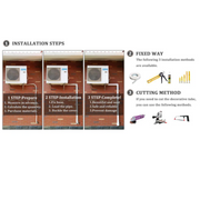 16.5FT Brown PVC Decorative Line Set Cover Kit for Ductless Mini Split Air Conditioners, Heat Pumps, and Inverters systems. - South Mini Splits