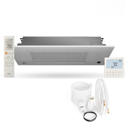Cooper&amp;Hunter Hyper 2-Zone Ductless Mini Split AC &amp; Heat Pump 19000 BTU (6K+6K), One-Way Cassette Units, 230V - R410A