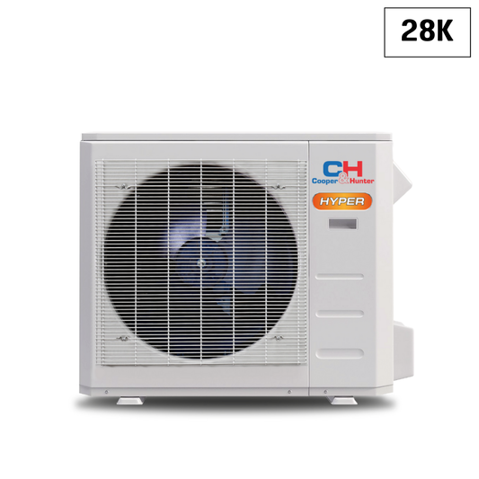 Cooper&Hunter High Efficiency Hyper Heat Multi-Zone 28,000 BTU (2.3 Ton) 230V Outdoor Condenser Air Conditioner, Heat Pump, Mini Split Inverter System Up To 23 SEER2 (2-3 Zones) CH-HPR28M-230VO - South Mini Splits