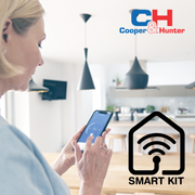Cooper&Hunter Multi-Zone R410A, 18,000 BTU 230V Multi-Position Air Handler Air Conditioning Indoor Unit for Heat Pump, Ductless Mini Split Inverter System Up To 21.6 SEER2, Wi-Fi Thermostat, Optional Install Kit and Auxiliary Heat Strip CH-M18AHU-W - South Mini Splits