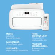Perfect Aire 12,000 BTU Portable Air Conditioner - CEC
