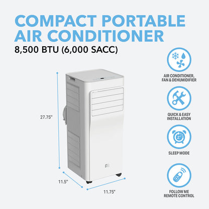 Perfect Aire 8,500 BTU Compact Portable Air Conditioner - CEC