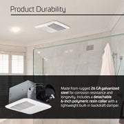 ACIQ 80 CFM 0.4 Sones ACiQ Select Bathroom Exhaust Fan