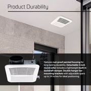 ACIQ 50 CFM 0.9 Sones ACiQ SlimLine Bathroom Exhaust Fan