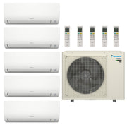 HVACSupplies.com | Daikin Hyper Heat Aurora 5-Zone Ductless Mini Split AC & Heat Pump 40000 BTU (7K+7K+7K+9K+24K), Wall Mount Units, 230V - R32 
