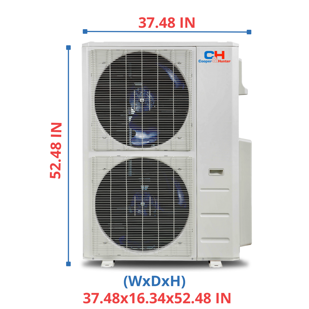 Cooper&Hunter Multi-Zone R454B, 60,000 BTU (5 Ton) 230V Outdoor Condenser Air Conditioner, Heat Pump, Mini Split Inverter System Up To 22 SEER2 (2-6 Zones) CH-R60MES-230VO - South Mini Splits