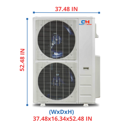 Cooper&amp;Hunter Multi-Zone R454B, 60,000 BTU (5 Ton) 230V Outdoor Condenser Air Conditioner, Heat Pump, Mini Split Inverter System Up To 22 SEER2 (2-6 Zones) CH-R60MES-230VO