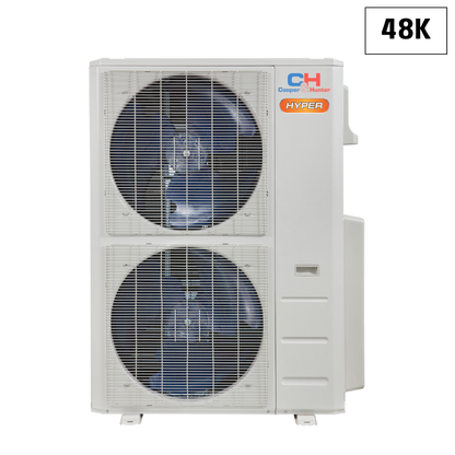 Cooper&Hunter High Efficiency Hyper Heat  Multi-Zone 48,000 BTU (4 Ton) 230V Outdoor Condenser Air Conditioner, Heat Pump, Mini Split Inverter System Up To 21.8 SEER2 (2-5 Zones) CH-HPR48M-230VO - South Mini Splits