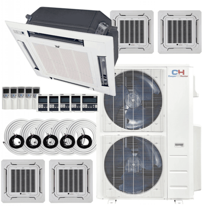 Multi Zone Ceiling Cassette | Low-Profile Design - South Mini Splits