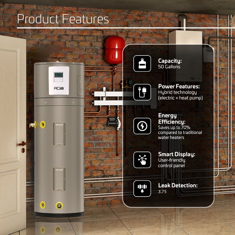 ACIQ | ACiQ Electric Residential Hybrid Heat Pump Water Heater - ACiQ-50G-HP-WH | 
  :root {
    --hvx-golden: #0EA5A6;
    --hvx-slate: #0F172A;
    --hvx-ivory: #F8FAFC;
    --hvx-