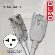 OLMO 15,000 BTU Smart PTAC Packaged Terminal Air Conditioner with Heat Strip 230V, Through The Wall System With Optional Sleeve and Grill - PTHP Heating And Cooling With Electric Cord and Remote Control OS-MBW-15HS - South Mini Splits