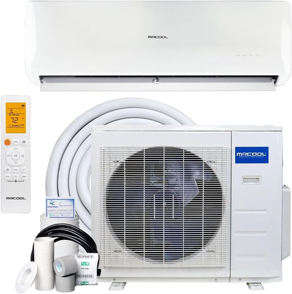 MRCOOL Mini Split Air Conditioner & Heat Pump  –  18000 BTU Olympus ENERGY STAR 1.5 Ton Ductless Mini-Split Heat Pump Condenser – 230V, 23.5 SEER2, Wi-Fi, Alexa & Google Compatible, 25ft Line Set, Quiet Wall Mount, Inverter System – O-ES-18-HP-230B