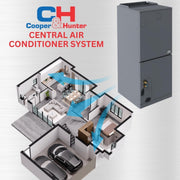Cooper&Hunter 24,000 BTU 2 TON 20 SEER Heat Pump Split System with Multi Position Air Handler and Optional Installation Kit + Auxiliary Heat Option - South Mini Splits