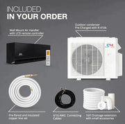Air conditioner components for installation.