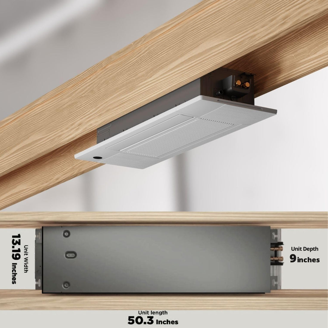 Cooper & Hunter 12,000 BTU One Way Ceiling Cassette 22 SEER, 208/230V + Installation Kit Option - South Mini Splits