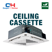 HVACSupplies.com | Cooper&Hunter Hyper Heat 4-Zone Ductless Mini Split AC & Heat Pump -- 48000 BTU (4.0 Ton) Without Shut-off Valves, 4-Way Ceiling Cassette Units (9K+12K+12K+18K) BTU, Inverter Technology, 230V, Heating & Cooling 
