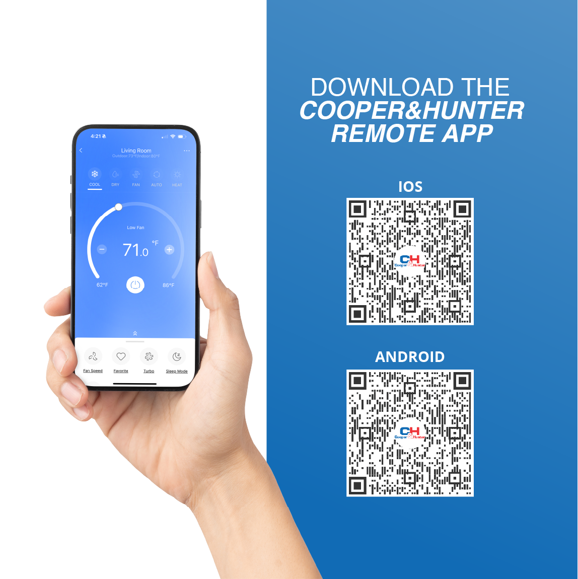 Cooper&Hunter Hyper 2-Zone Ductless Mini Split AC & Heat Pump 19000 BTU (6K+6K), One-Way Cassette Units, 230V - R410A