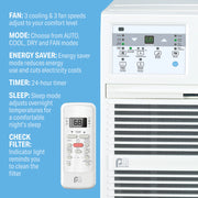Perfect Aire | Perfect Aire 12,000 BTU Thru-the-Wall Air Conditioner 115V (R32), DOE | 
12,000 BTU Thru-the-Wall Air Conditioner
The perks of summer? Splashing in the pool. Sipping lemona