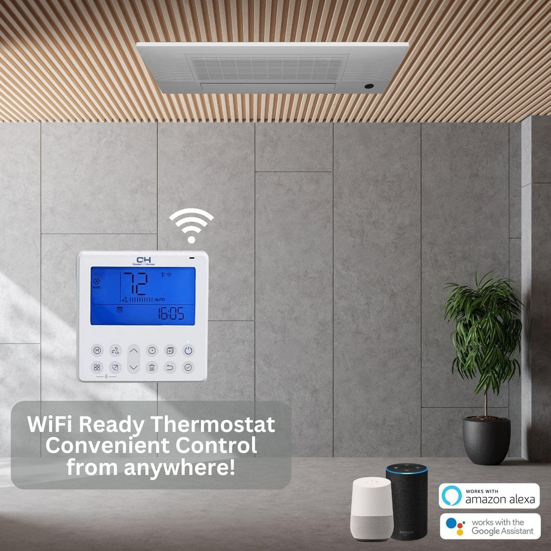 Cooper & Hunter 9,000 BTU One Way Ceiling Cassette 24 SEER, 208/230V + Installation Kit Option - South Mini Splits