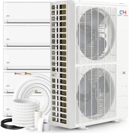Cooper&amp;Hunter | Cooper&amp;Hunter Olivia 5-Zone Ductless Mini Split AC &amp; Heat Pump 55000 BTU (9K+9K+18K+18K+18K), Wall Mount Units, 230V - R410A | 


:root {
    --hvx-golden: #0EA5A6;
    --hvx-slate: #0F172A;
    --hvx-ivory: #F8FAFC;
    --hvx-