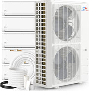 Cooper&Hunter Olivia 5-Zone Ductless Mini Split AC & Heat Pump 55000 BTU (9K+9K+9K+9K+18K), Wall Mount Units, 230V - R410A