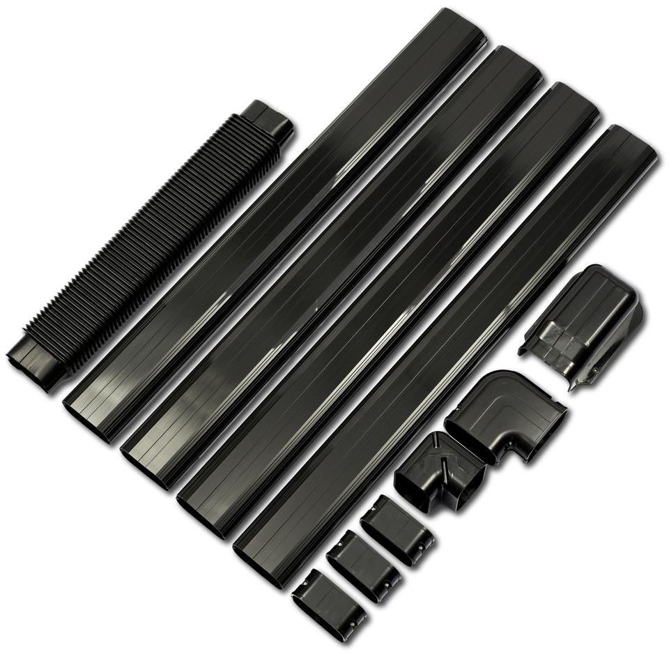 Armbridge 13FT PVC Decorative Line Set Cover Kit for Ductless Mini Split Air Conditioners, Heat Pumps, and Inverters systems.