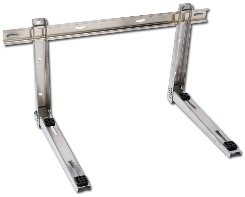 ARMBRIDGE Mini Split Wall Mounting Bracket High Load Capacity | Foldable 304 Stainless Steel, Vibration-Absorbing (Up to 550 lbs Each)