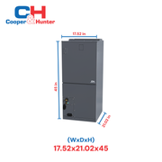 Cooper&Hunter R454B, 18,000 BTU 1.5 TON 18.5 SEER Ducted Mini Split and Heat Pump Inverter System with Multi Position Air Handler Unit with Wi-Fi Included - Choose your Installation Kit and Auxiliary Heat Strip Size - CH-RS18MAHU + CH-RES18-230VO - South Mini Splits